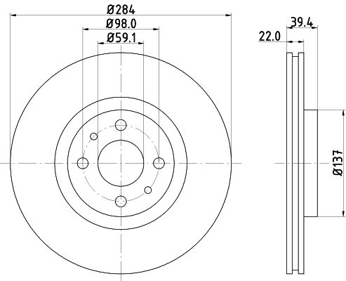 HELLA PAGID Piduriketas 8DD 355 102-531